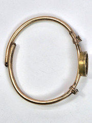 Antique Victorian Bracelet Etruscan Revival Bypass Gold Filled 5.5 In. Expands