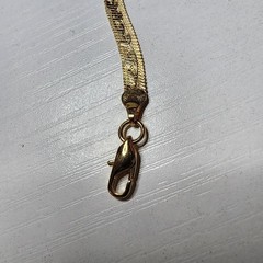 Vintage Lady Remington Bracelet Yellow Gold Plated Serpentine Floral Snake 7″ In