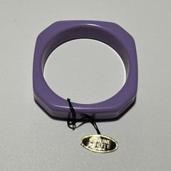 Vintage Lucite Acrylic Resin Bracelet Bangle Lavender Purple Japan Jewelry