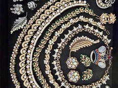 Vintage 100% CROWN TRIFARI Jewelry Lot Missing Stones Minor Repairs 38 Pieces