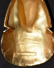 VTG King Tutankhamun Pendant Metropolitan Museum of Art Gold Tone Tut 1976 Egypt