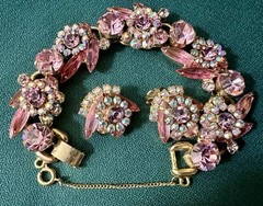 BREATH-TAKING GORGEOUS VINTAGE JULIANA BRACELET EARRINGS SET EXCELLENT CONDITION