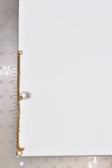 Juicy Couture Vintage Y2K Engagement Ring Charm Bracelet Gold Crystal BinBR