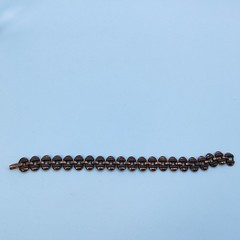Vintage Copper Link Bracelet Mid-Century Modern Brutalist Boho Statement