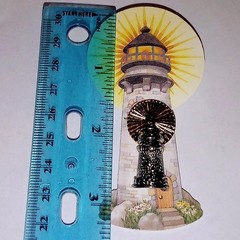 New In Box Avon Vintage Light House Pin & Bible Quote Bookmark Gift Set, 2000