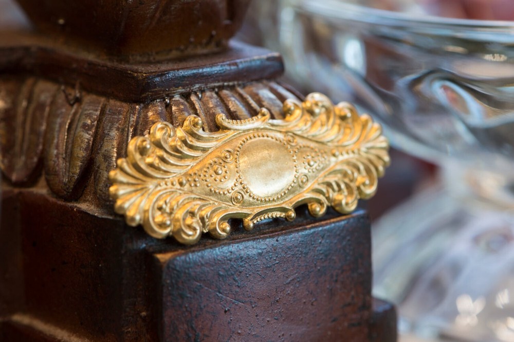 Raw Brass Ornate Bar Stamping 51x19mm (2)