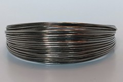 Vintage Silvertone Structured Wire Cuff Bracelet 6.75-7 in + some give