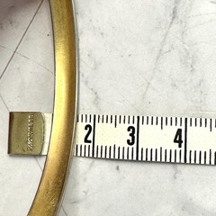 Vintage Bangle 14K CH Mexico Gold Etched Bracelet Floral Engraved 8″ Y2K Retro