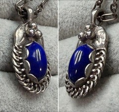 Georg Jensen 1992 Heritage Collection Year Pendant Necklace Silver 925 Vintage