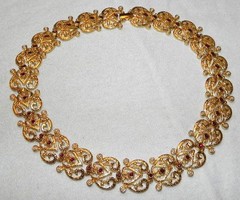 Vintage 90s Past Times Renaissance Style Collar Necklace Rhs Seed Pearl Beads PT