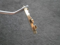 Large Good Luck Dice Vintage Chunky Goldtone Bracelet Charm Pendant 9.4g