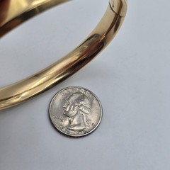 1912 Antique 14k Gold Filled Hinged Bangle Bracelet 7.5″ – Mono, Anna AKR