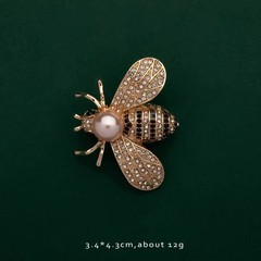 Vintage Brooch Enamel Pin Pearls Vintage Flower Brooch Plant Animal Insect Fruit