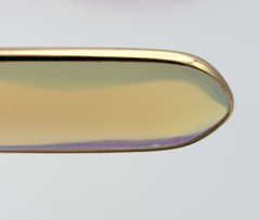 Vintage Gold Tone Opalite Pendant 1.75″