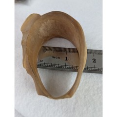 Hand Carved small bracelet from Africa 6″ inside circumference Elephant vintage