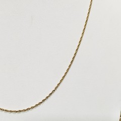 Vintage 1/20 12K Yellow Gold Filled Rope Chain Necklace 24 Inches 2mm Signed