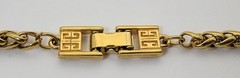 Stunning Givenchy Gold Tone 5mm Wheat Link Chain Signature 4 “G” Logo Clasp 24″