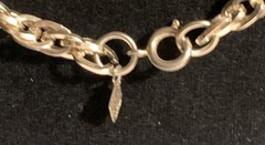 Sarah Coventry Gold Tone Link Rope Chain Necklace 37″