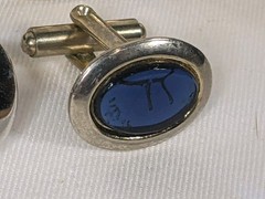 Vintage Lot Mixed Unmatched Cuff Links Swank Anson Gold Tone Silver Tone 10 Pc