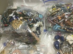 1 Lb Pound Lot Jewelry DIY Junk Harvest Art Single Earring Brooch Necklace