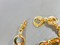 NEW OLD STOCK BETTER QUALITY CIRCLE & BOW LINK GT 25″ NECKLACE IN MINT CONDITION
