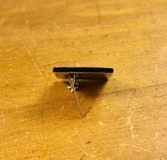 1950’s VINTAGE Modernist, Mexican, Mixed Metal, Lapis, Onyx, Face Profile Brooch