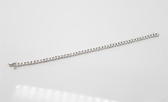 $17,000 7ct VS G IDEAL CUT Natural Diamond 14k White Gold Tennis Bracelet 13g