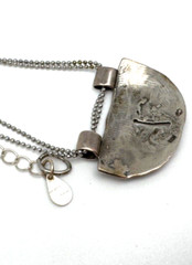 Beautiful Necklace Silver 925 With Gems Stone VTG A Unique Item #55#