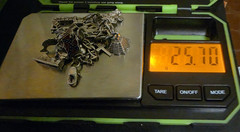 Vintage Sterling Charm Bracelet & 16 Unusual Sterling Silver Charms 7” L -25Gr
