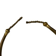 Vintage Brass Etruscan Necklace Tribal Statement Egyptian Revival Art Deco