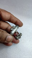 Vintage 1990s Rare real old Handmade High Grade old Silver Rajasthan Tribal Pend