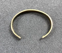 Vintage 24K Yellow Gold Electroplated Cuff Bracelet w/ Magnet 7.25”