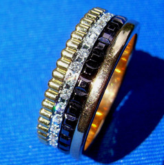 Original BOUCHERON DIAMOND Quatre Eternity Wedding Band Anniversary Ring 18K
