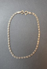 Vintage 925 Sterling Silver Flat Cuban Link 7″ Bracelet Retro 2.46g