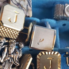 SWANK vintage lot of 21 Cufflinks, silver tone and gold tone.