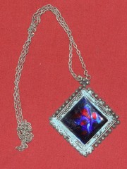 Antique Balkans Folklore necklace pendant silver ornate