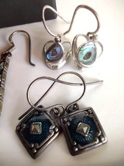 Vintage Sterling Silver Mixed ALL Wearable Lot Earrings Ring Pendants *26 Grams