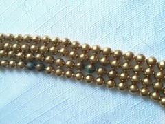 Vintage Gold Tone Chain Necklace 15.5 Inches. 4 Strands. As Pictured -VM111