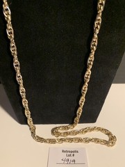 Sarah Coventry Gold Tone Link Rope Chain Necklace 37″