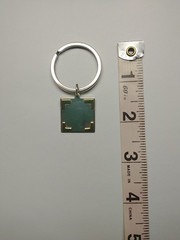 Leonore Doskow Key Ring ~ 925 Sterling Silver and 14kt Gold ~ Engravable