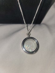 Vintage Lauren Conrad Crystals In A Looking Glass Pendent Necklace
