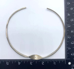 Anna Greta Eker Sterling Silver Choker Necklace Norway Modernist Twist 925S Vtg
