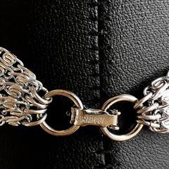 VINTAGE SARAH COVENTRY Women’s Choker 8 Strand Silver Tone Aluminum 15 in