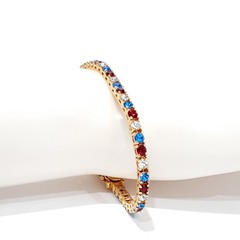 Vintage Joan Rivers Patriotic Red White Blue Clasp Bracelet Rare SEE DESCRIPTION