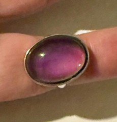 Vintage 1970’s Fancy Mood Ring 311 Large Plain Adjustable