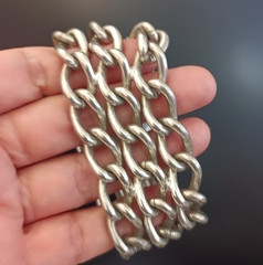 Industrial Machinery Chunky Chain Bracelet Brutalist Heavy Massive Statement VTG