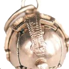 Mini Masonic Transforming Sphere Pendant, Vintage Foldable Ball Necklace TL