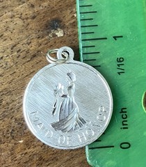 Vintage Sterling Silver Charm Maid Of Honor Bridesmaid Gift Wedding 7/8 Inch