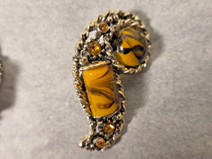 Vintage Mid Century SELRO/SELINI Costume Jewelry Set Bracelet & Earrings