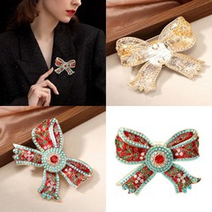 Fashionable Bowknot Brooch Ideal For Weddings Parties Or Evening Gatherings
